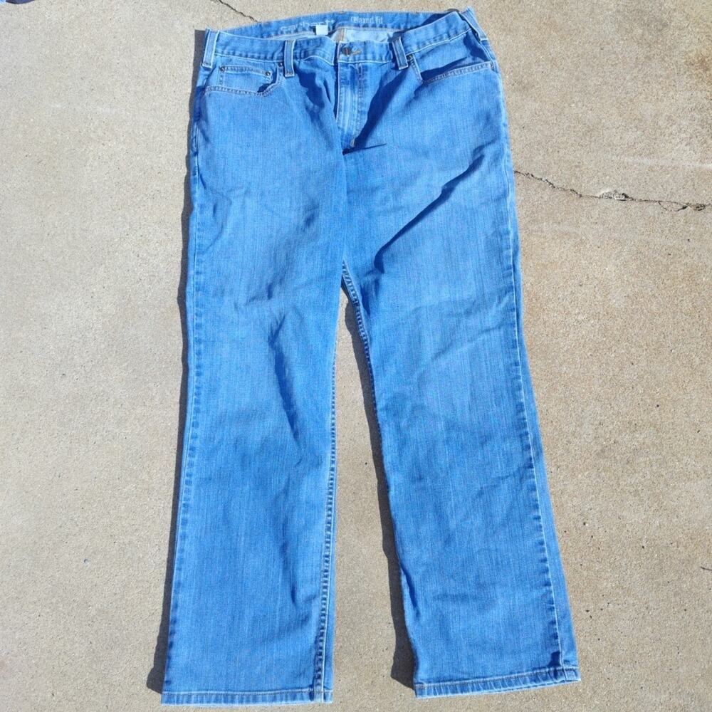 Carhartt Rugged Flex Relaxed Fit Jeans Mens 38x32 Medium Wash Blue Denim Pants